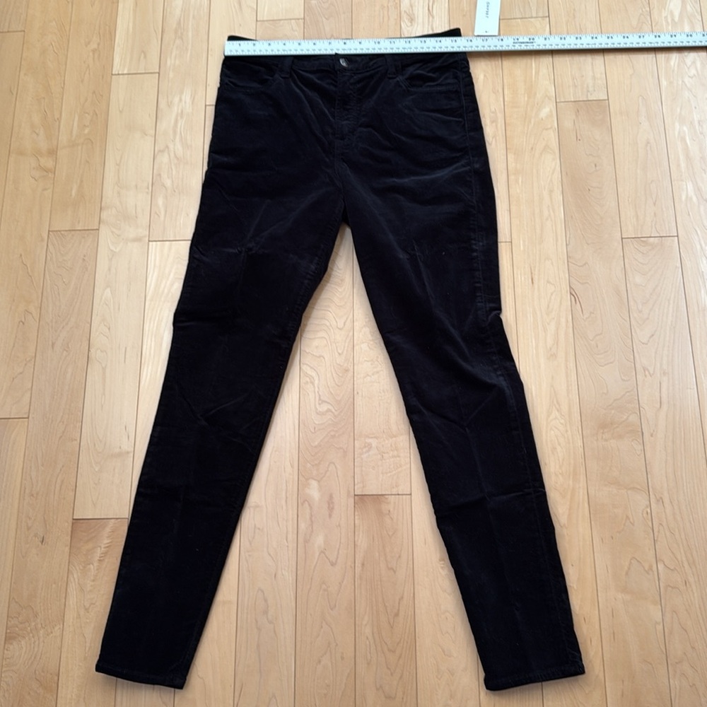 J Brand Maria High rise skinny size 31 in Black Velour